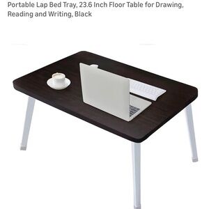 Black Portable Lap Bed Tray Table